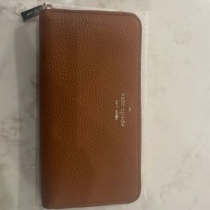 Kate Spade Leila Large Continental Wallet - Color: Warm Gingerbread